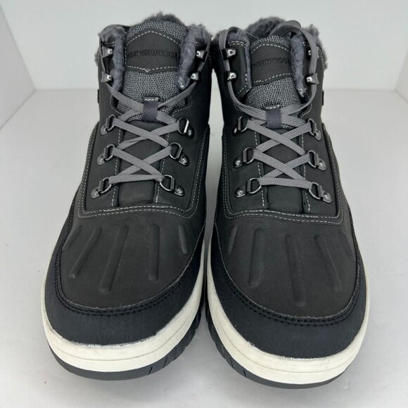 Weatherproof Mens 1624753 Gray Slope Memory Foam Faux Fur Size 13M Sneakers - Picture 3 of 10